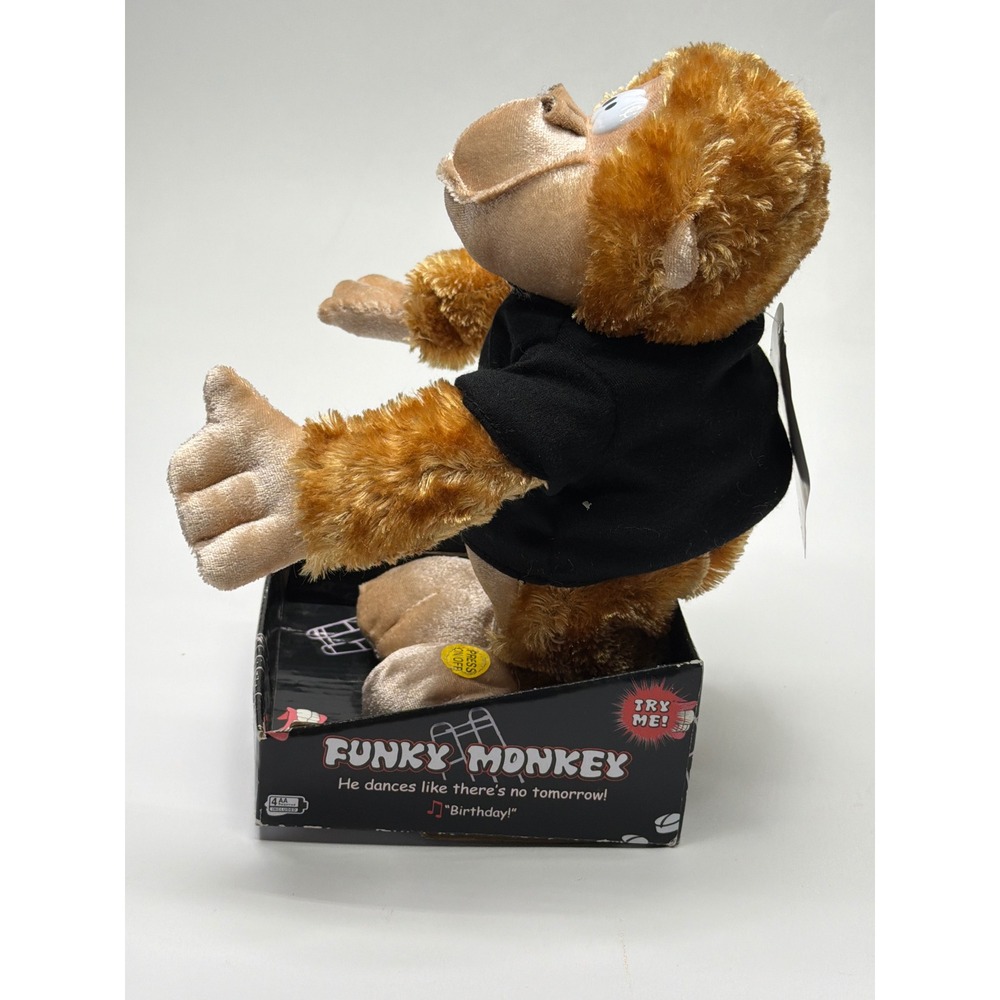 Spencer's Funky Monkey Older Than Dirt Dancing Singing Birthday Plush Toy 1968 - Picture 4 of 6